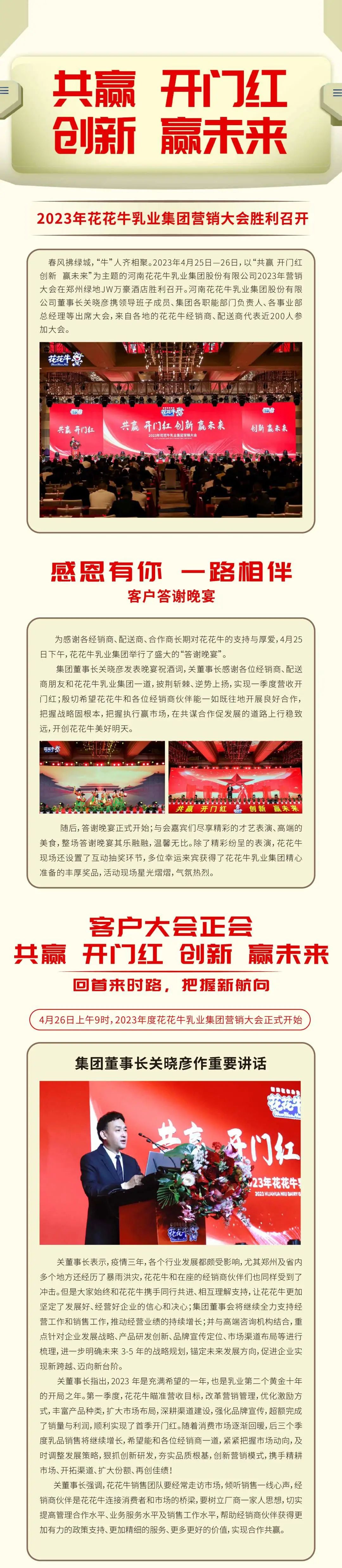 共赢 开门红·创新 赢未来｜开云（中国）乳业集团召开2023年度营销大会